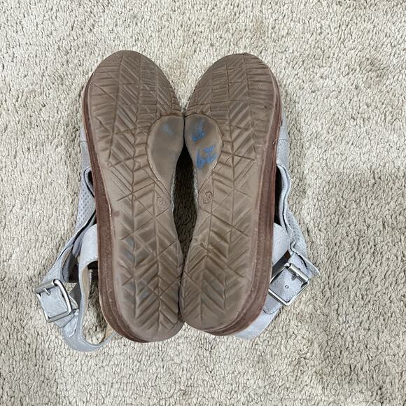 Miz Mooz Fifi Women’s Size 36 Grey Leather Gladiator Sandals Shoes Boho Studded - Picture 6 of 6